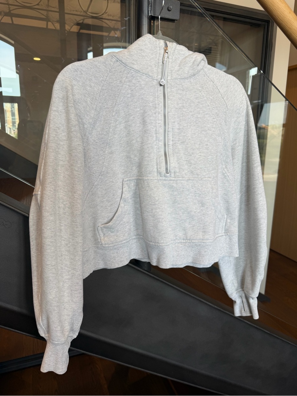 lululemon athletica Scuba Hoodie Light Heathered Core Ultra Light Gray Half-Zip